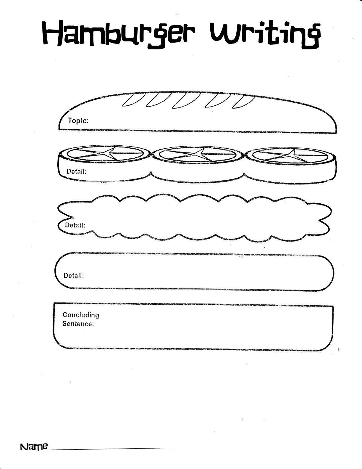 6 paragraph essay graphic organizer